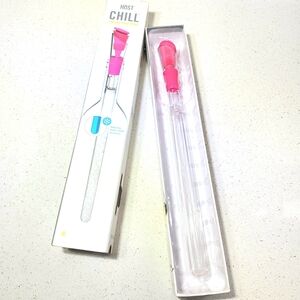 Host Chill Wine Chiller Stick with Pink Pour Spout. New In Box